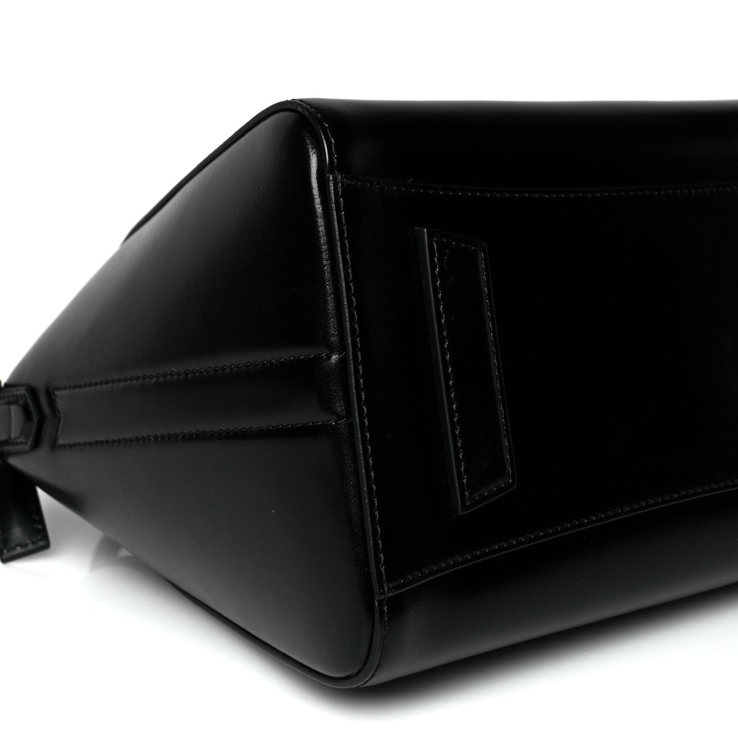 Shiny Lord Calfskin Small Antigona Black