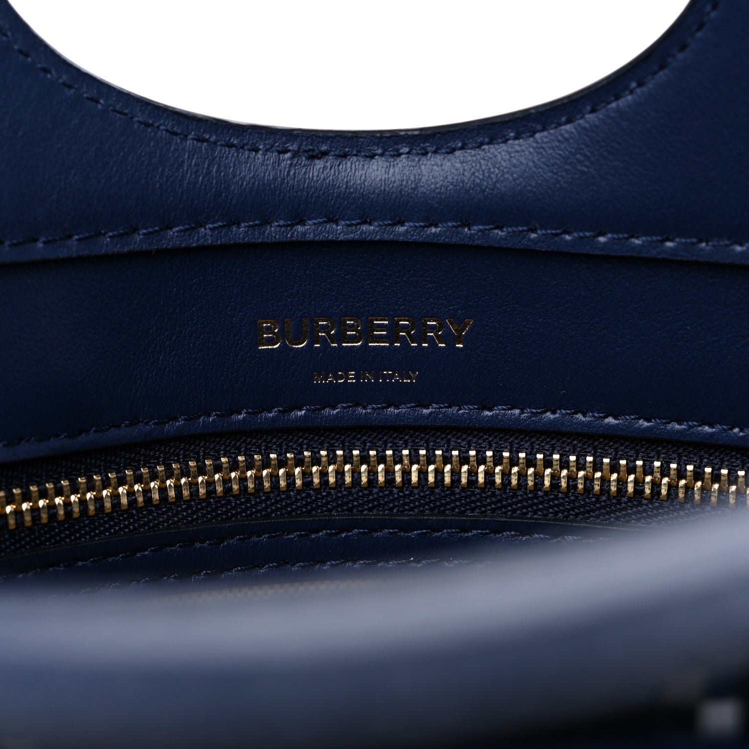 Burberry Calfskin Nylon Tartan Mini Pocket Bag Blue White Orange 6 of 8