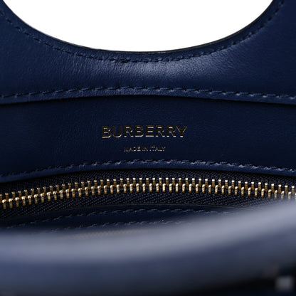 Burberry Calfskin Nylon Tartan Mini Pocket Bag Blue White Orange 6 of 8