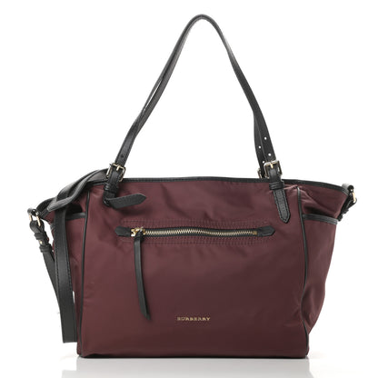 Burberry Nylon Diaper Bag Burgundy 1 of 15