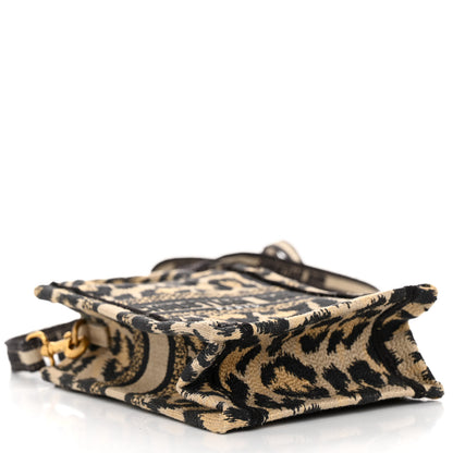 Christian Dior Canvas Mizza Embroidered Mini Book Tote Phone Bag Beige 7 of 9