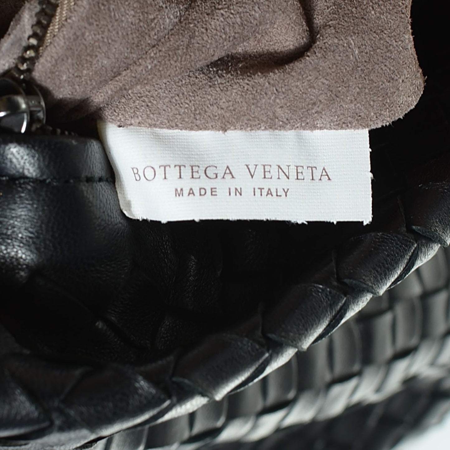 Nappa Intrecciato Bucket Bag Nero Black