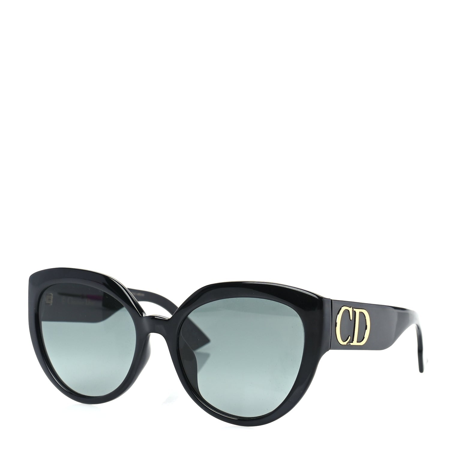 Christian Dior Acetate DDiorF Cat Eye Sunglasses Black 1 of 7