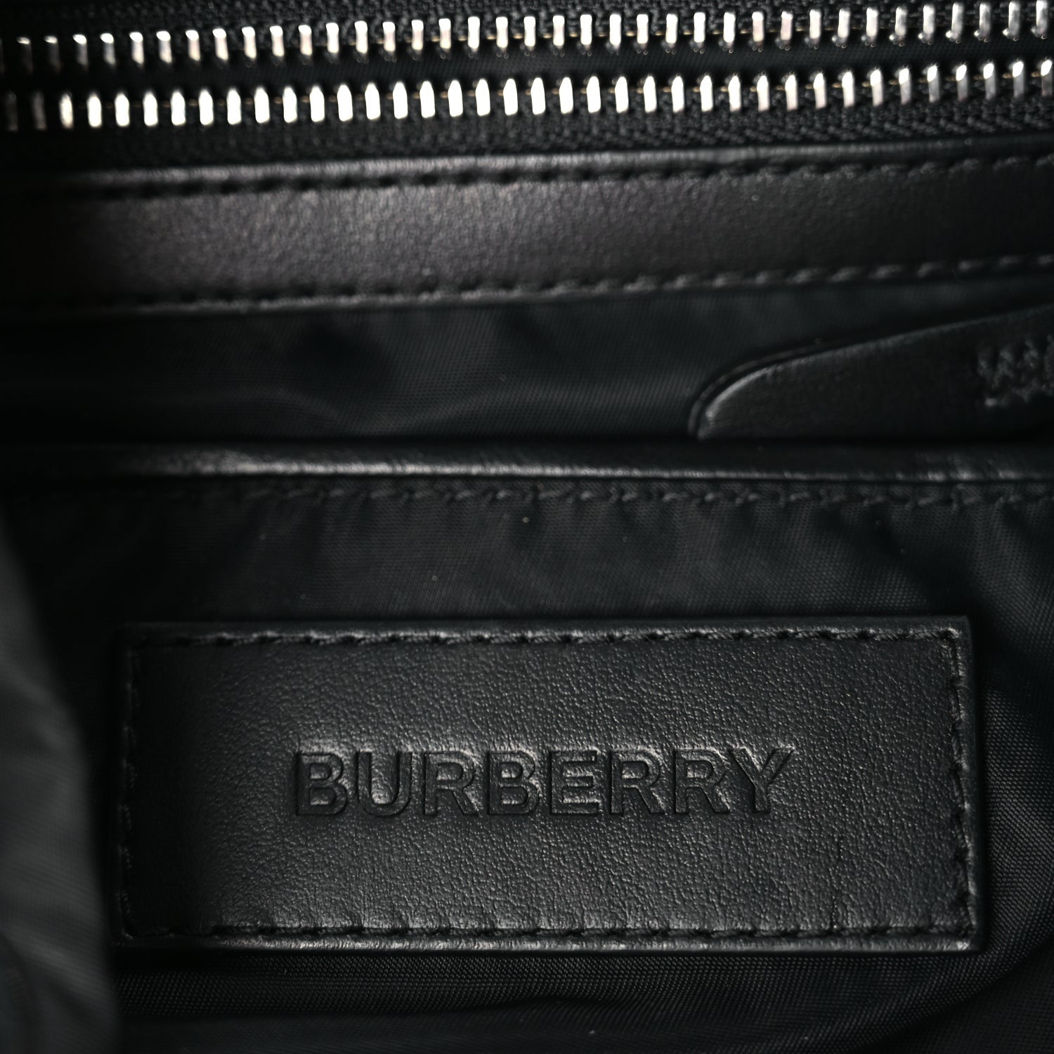 Burberry Nylon Logo Print Medium Rucksack Backpack Black 5 of 8