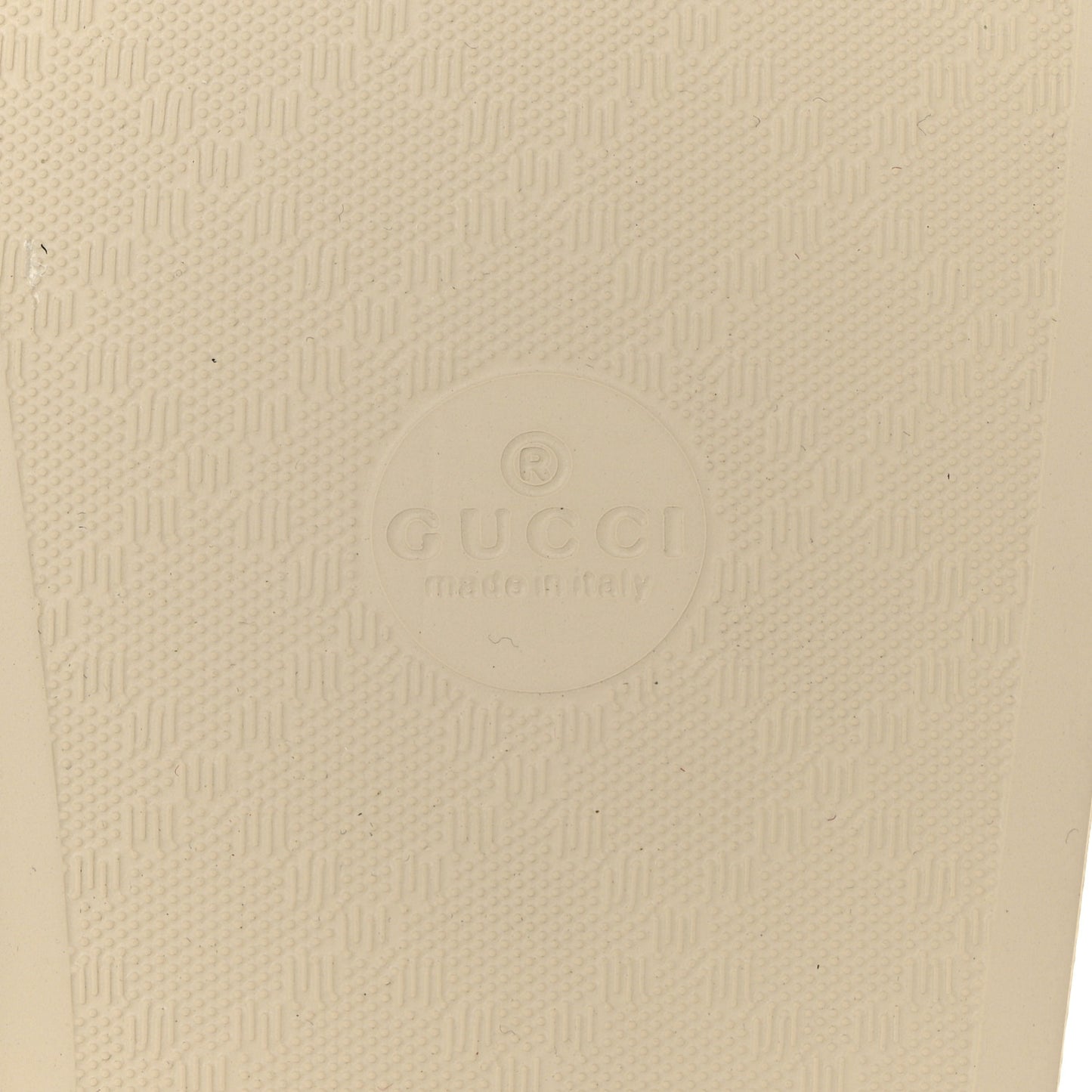 Microguccissima Slide Sandals 39 Ivory