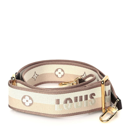 Louis Vuitton Jacquard Speedy Bandouliere 20 Shoulder Strap Beige Brown 1 of 4