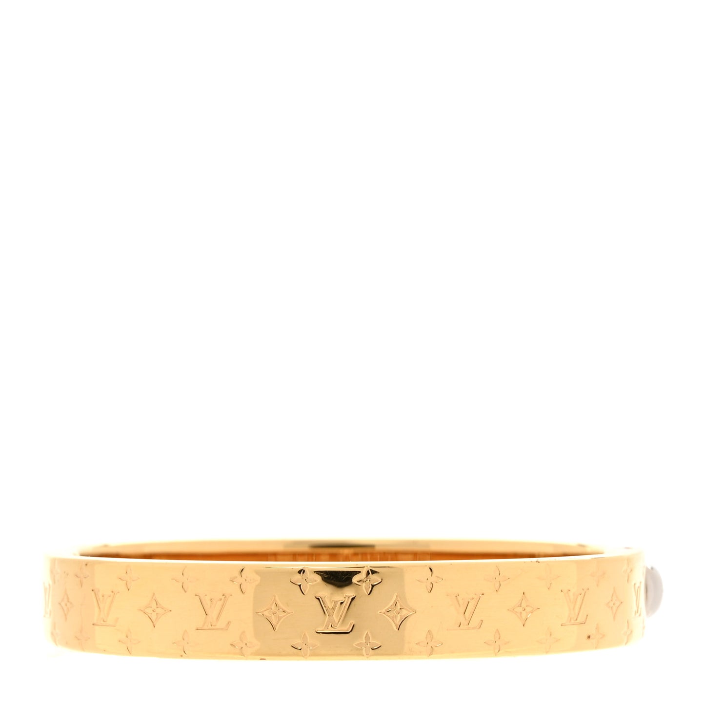 Brass Monogram Nanogram Cuff S Gold