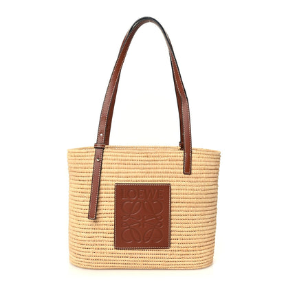 Loewe Raffia Small Square Basket Tote Bag Natural Tan 1 of 8