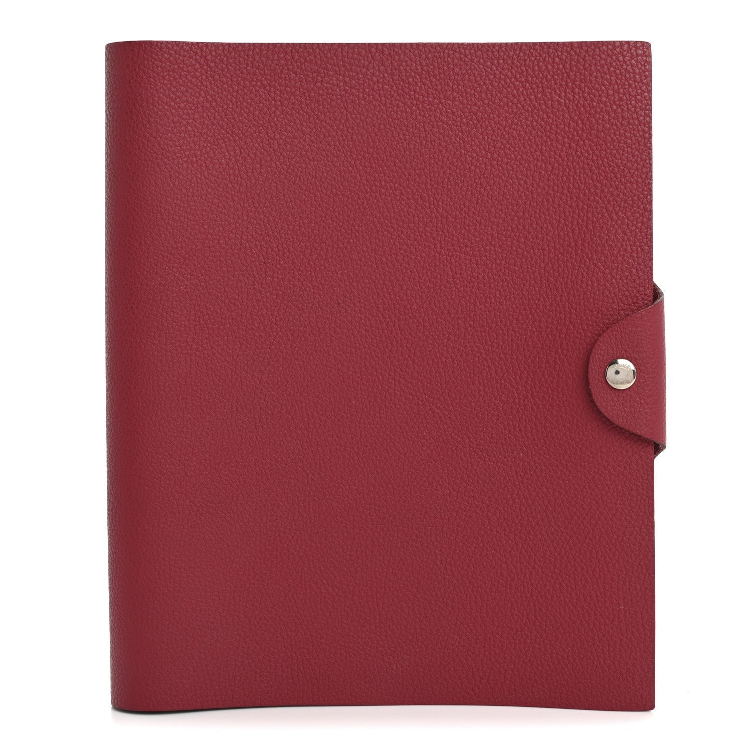 Hermes Togo Ulysse MM Notebook Cover Rouge Grenat 1 of 7