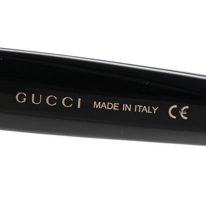 Gucci Acetate Crystal Star Round Frame Sunglasses GG0208S Black 5 of 7