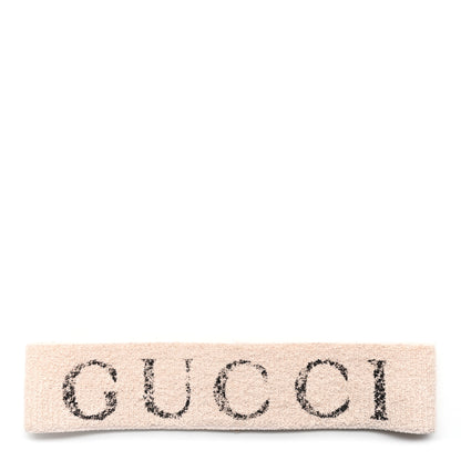Gucci Cotton Elastic Gucci Logo Headband White 1 of 5
