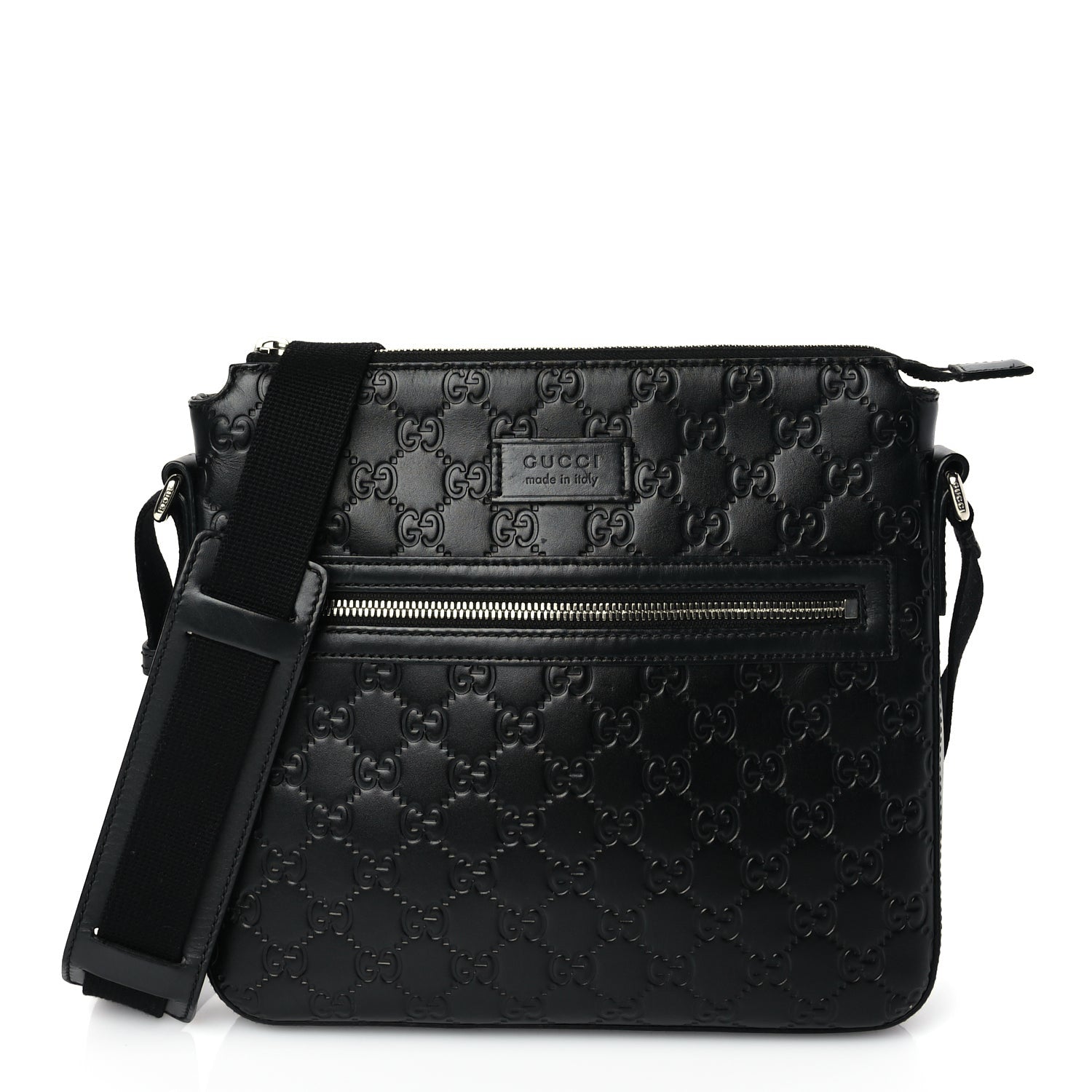 Gucci ssima Signature Small Messenger Bag Black 1 of 16
