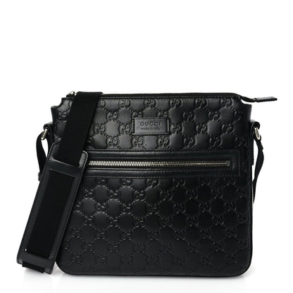 Gucci ssima Signature Small Messenger Bag Black 1 of 16