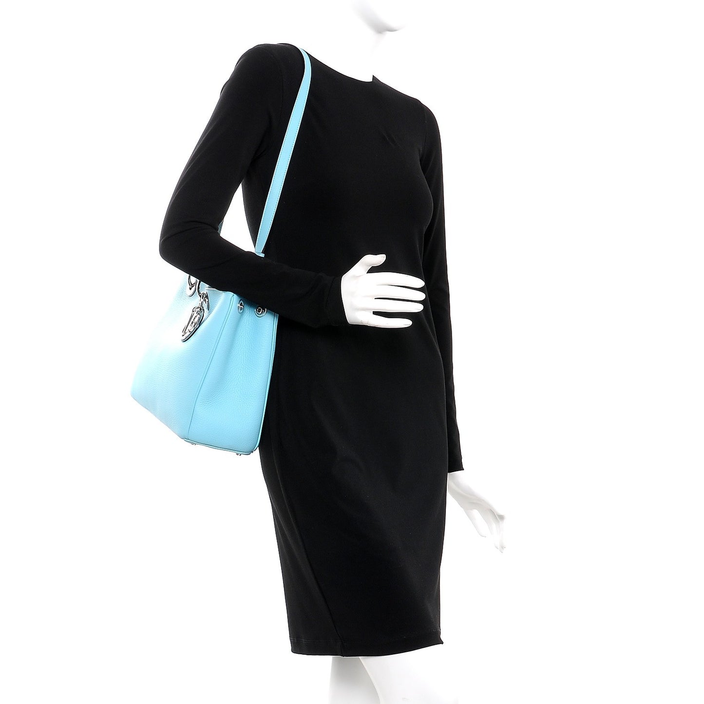 Bullcalf Medium Diorissimo Tote Blue