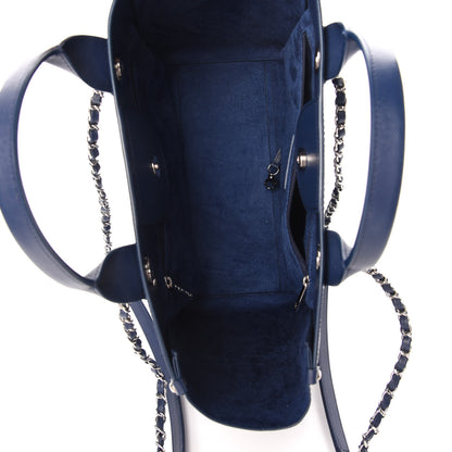 Chanel Caviar Small Studded Deauville Tote Navy 5 of 8