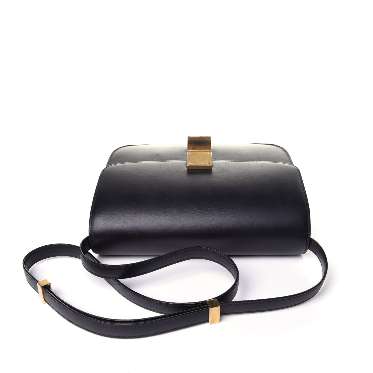 Celine Box Calfskin Medium Classic Box Flap Bag Black 10 of 12