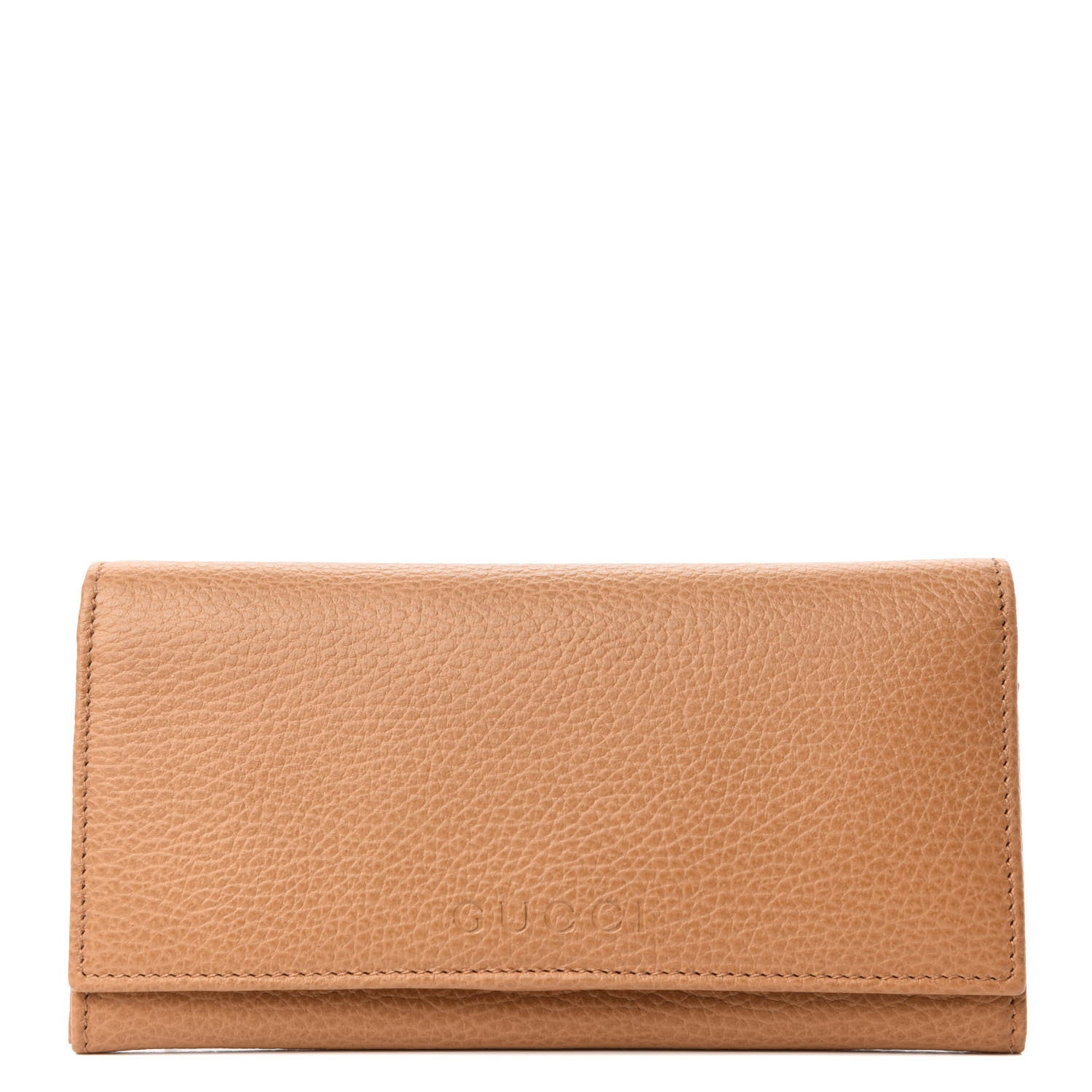 Gucci Dollar Calfskin Continental Flap Wallet Whisky 1 of 7