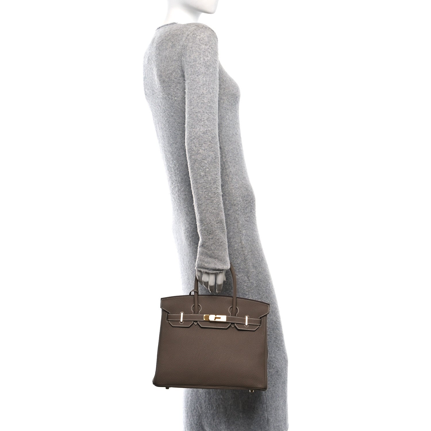 Hermes Togo Birkin 30 Etoupe 2 of 13