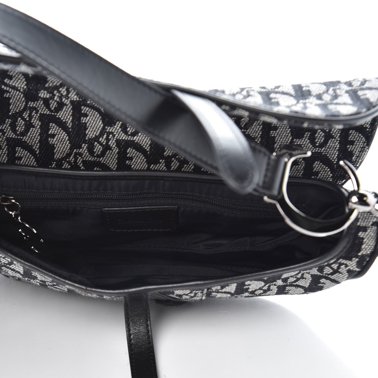 Monogram Saddle Bag Black