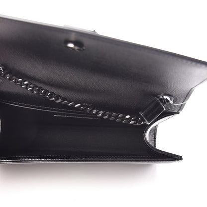 Saint Laurent Grain De Poudre Small Monogram Kate Satchel Black 7 of 9