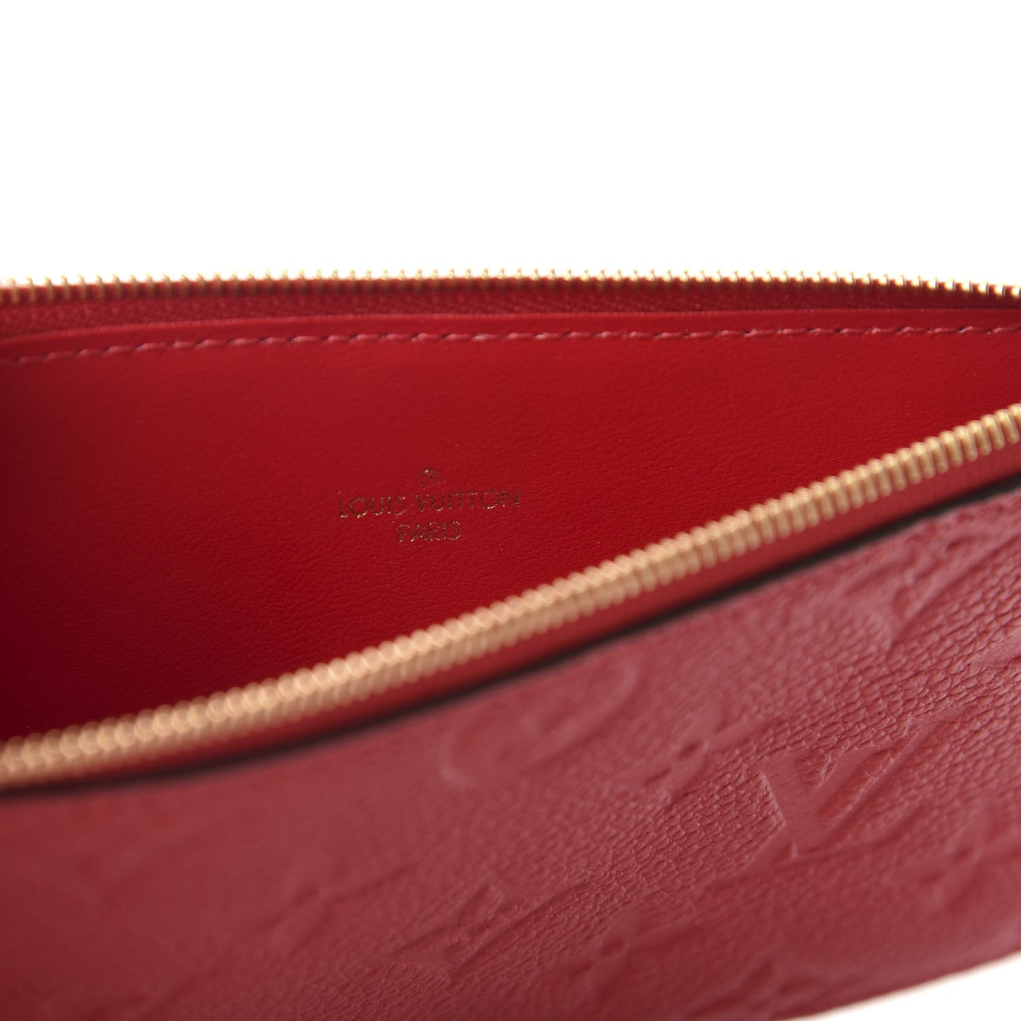 Empreinte Felicie Chain Wallet Zippered Insert Cherry