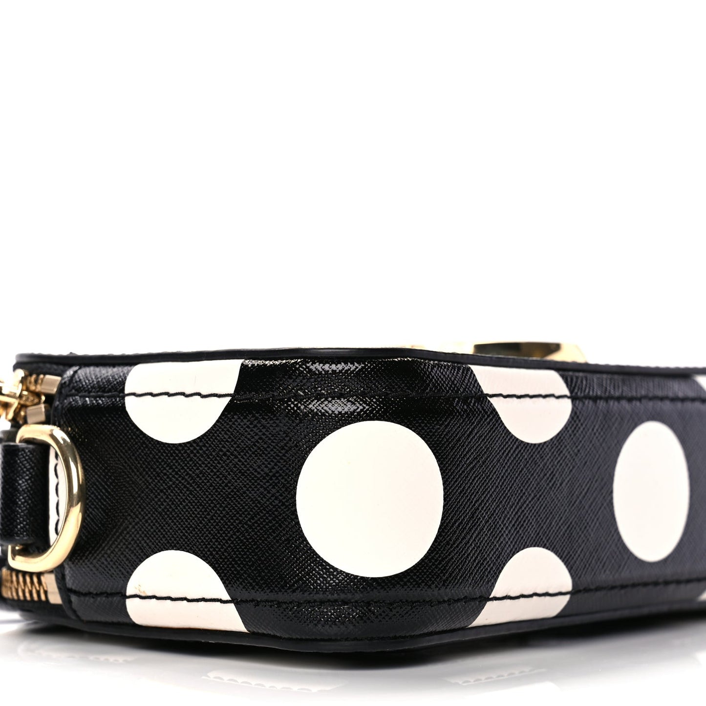 Saffiano The Dot Snapshot Camera Bag Black White