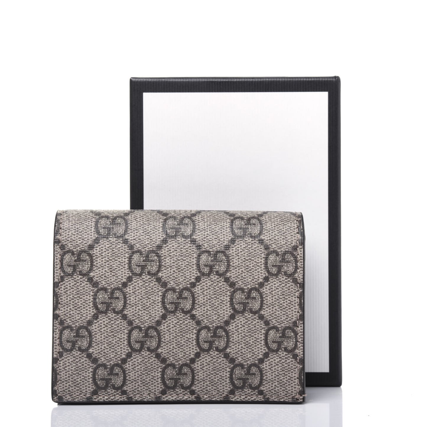 GG Supreme Monogram Card Case Beige