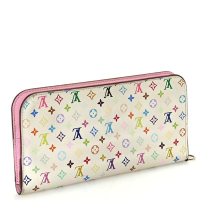 Louis Vuitton Monogram Multicolor Insolite Wallet White Litchi 4 of 7