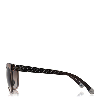 Chanel Polarized CC Cat Eye Sunglasses 5330-A Brown 3 of 7