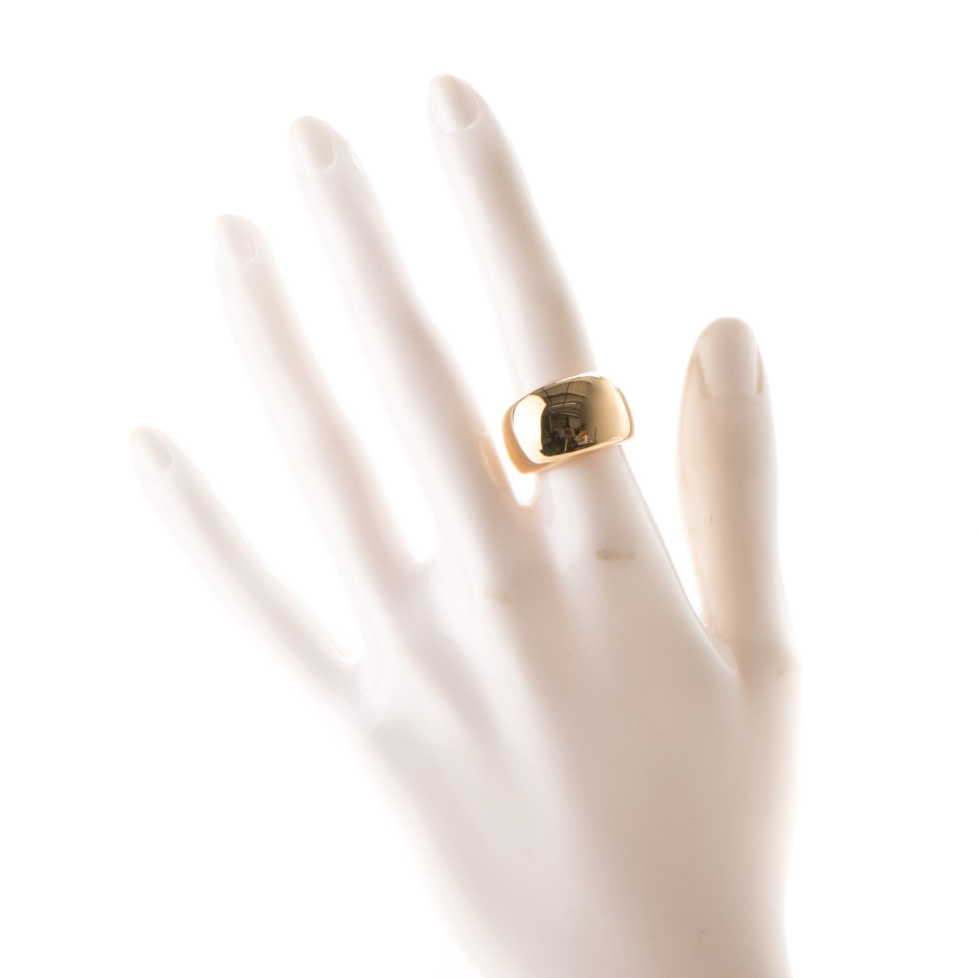Cartier 18K Yellow Gold Nouvelle Vague Dome Ring 51 5.75 2 of 4
