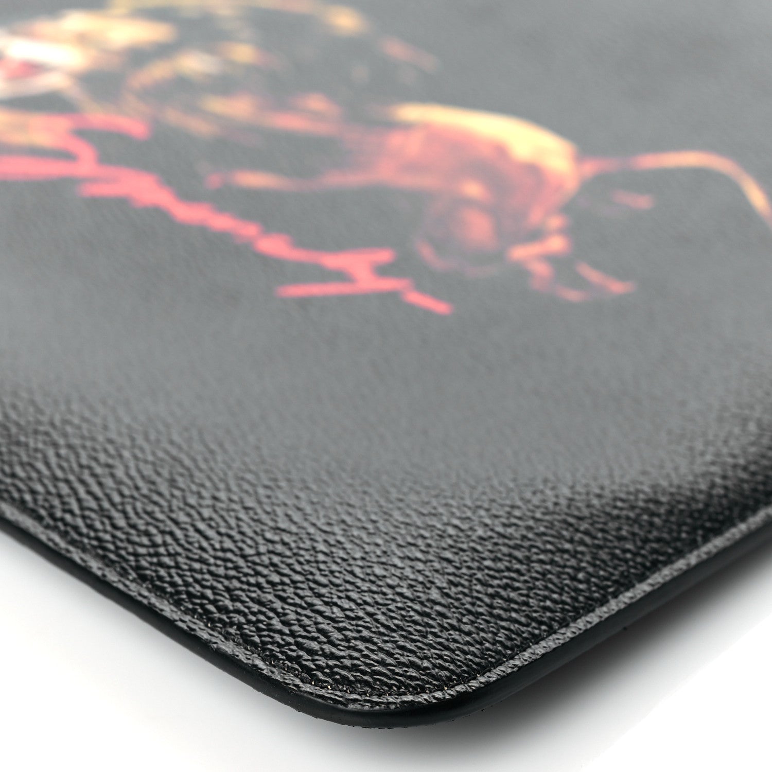 Givenchy Textured Coated Canvas Lion Print Pouch Black 9 of 9