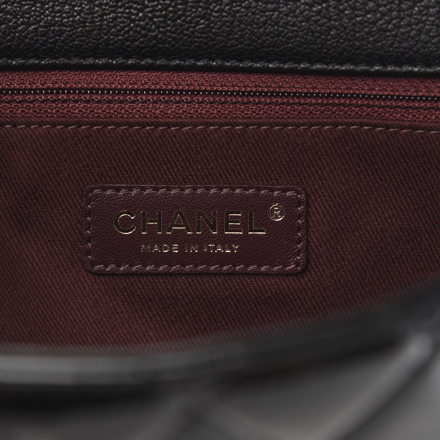 Chanel Patent Goatskin Quilted Medium CC Eyelet Flap Black 6 of 11