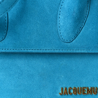 Jacquemus Suede Le Chiquito Moyen  Dark Turquoise 6 of 8