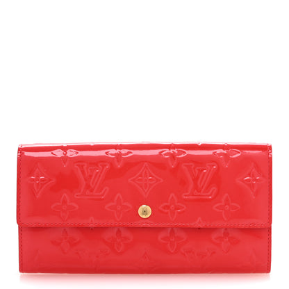 Louis Vuitton Vernis Sarah Wallet Rouge Grenadine 1 of 10