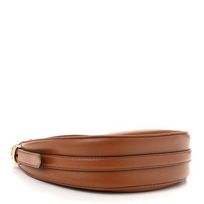 Prada Soft Calfskin Arque Shoulder Bag Cognac 4 of 11