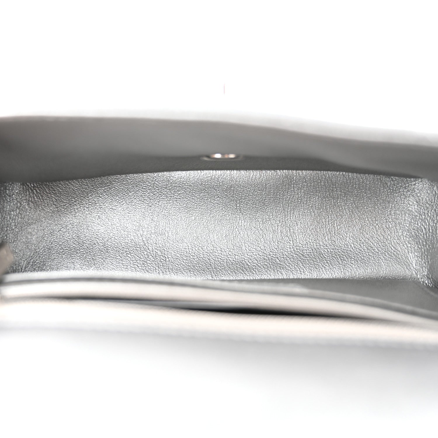 Chanel Metallic Lambskin Quilted Mini Rectangular Flap Silver 5 of 10