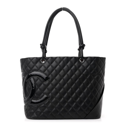 Chanel Calfskin Quilted Large Cambon Tote Black 1 of 7