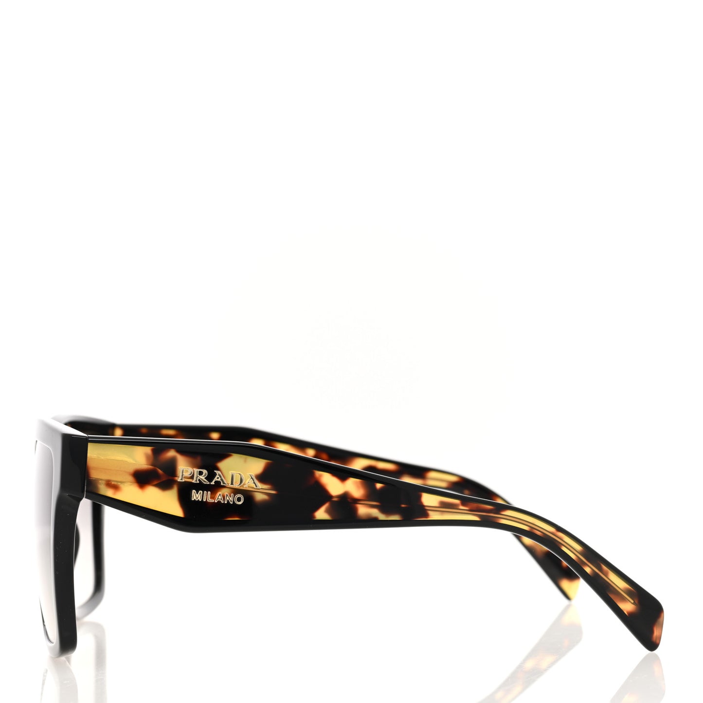 Acetate Square Sunglasses SPR 24Z Black Tortoise