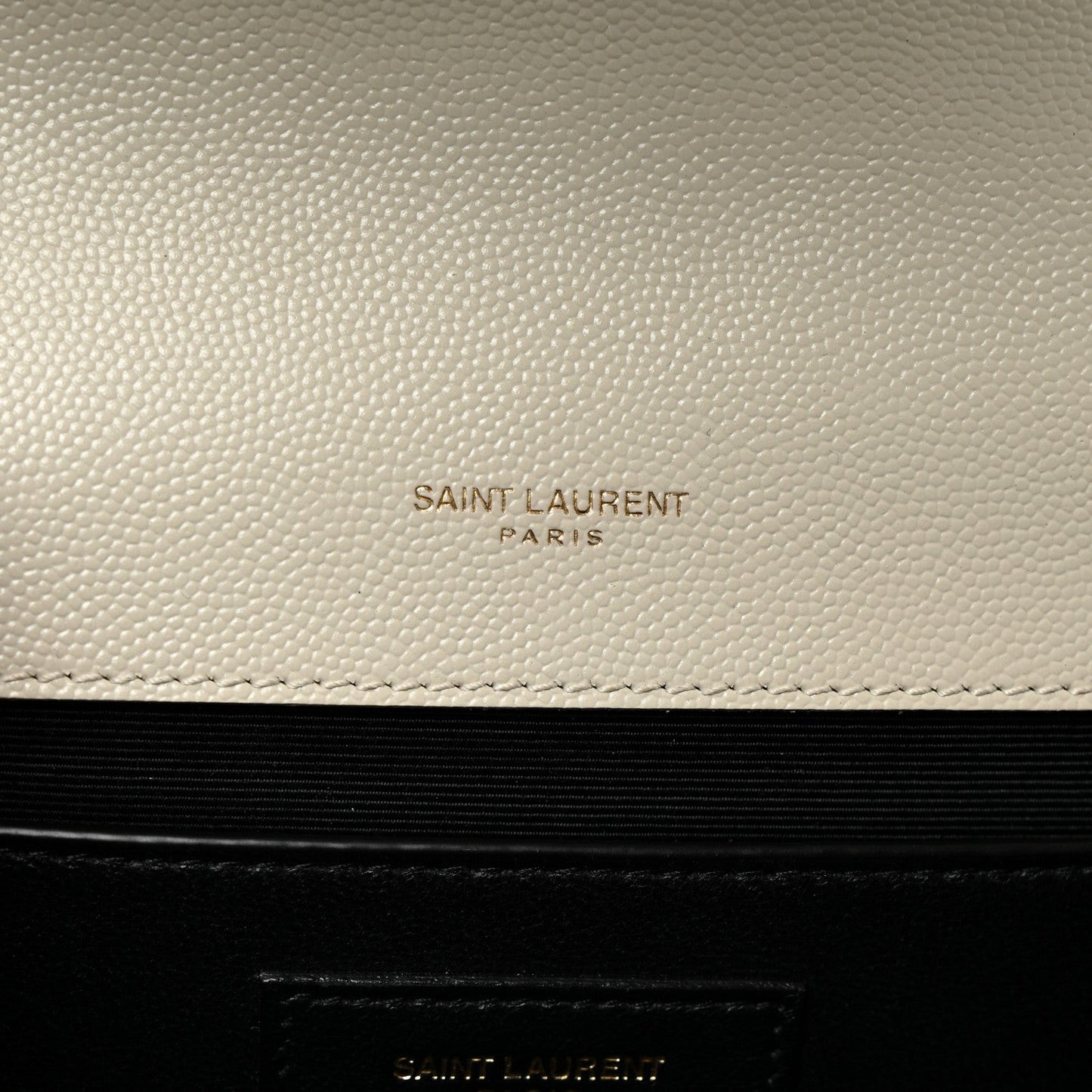 Grain De Poudre Textured Mixed Matelasse Medium Triquilt Monogram Satchel Crema Soft