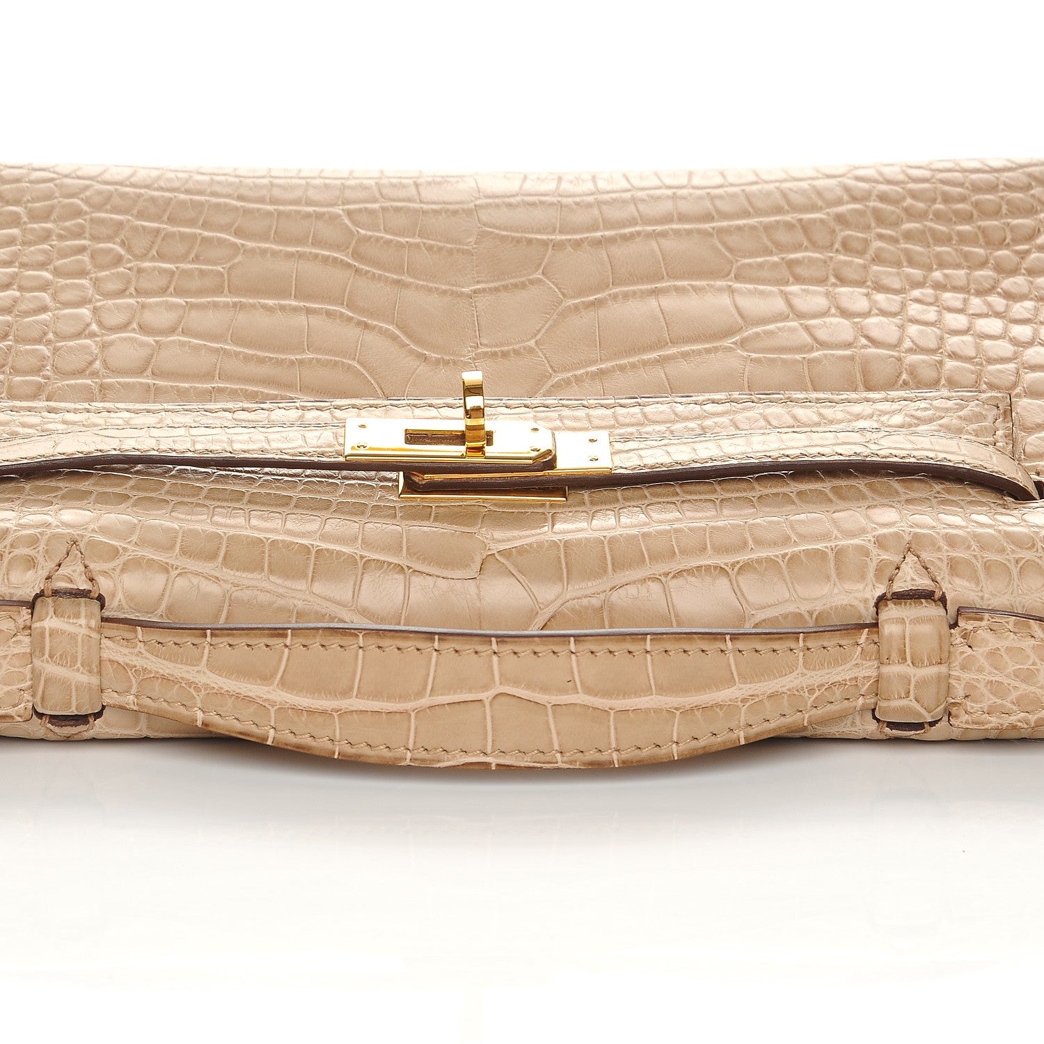 Hermes Matte Alligator Kelly Pochette Poussiere 22 of 23