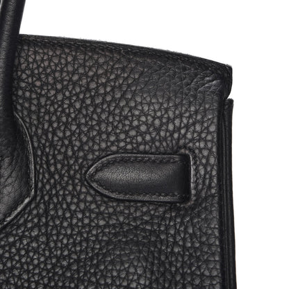 Hermes Taurillon Clemence Birkin 30 Black 29 of 29