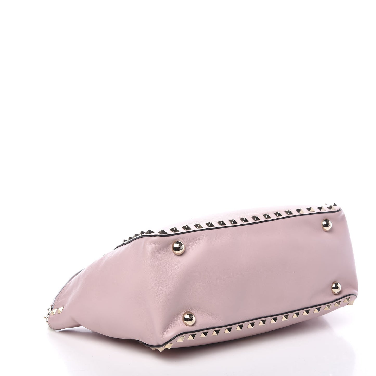 Vitello Small Rockstud Tote Water Rose