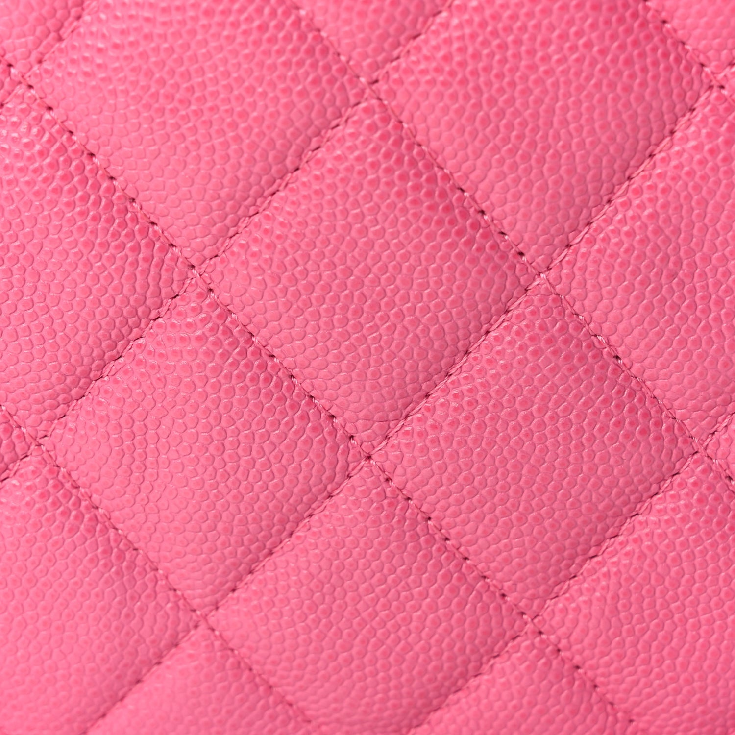 Chanel Caviar Quilted Medium Curvy Pouch Cosmetic Case Pink 7 of 8