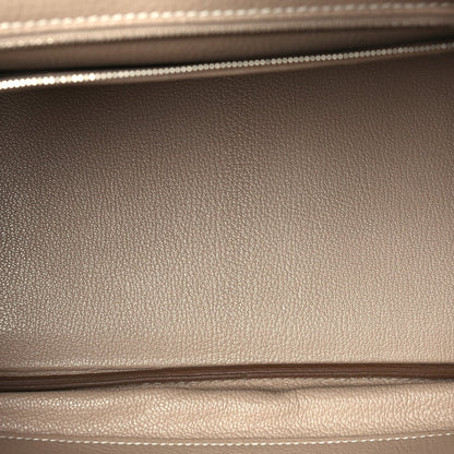 Hermes Taurillon Clemence Birkin 30 Argile 4 of 9