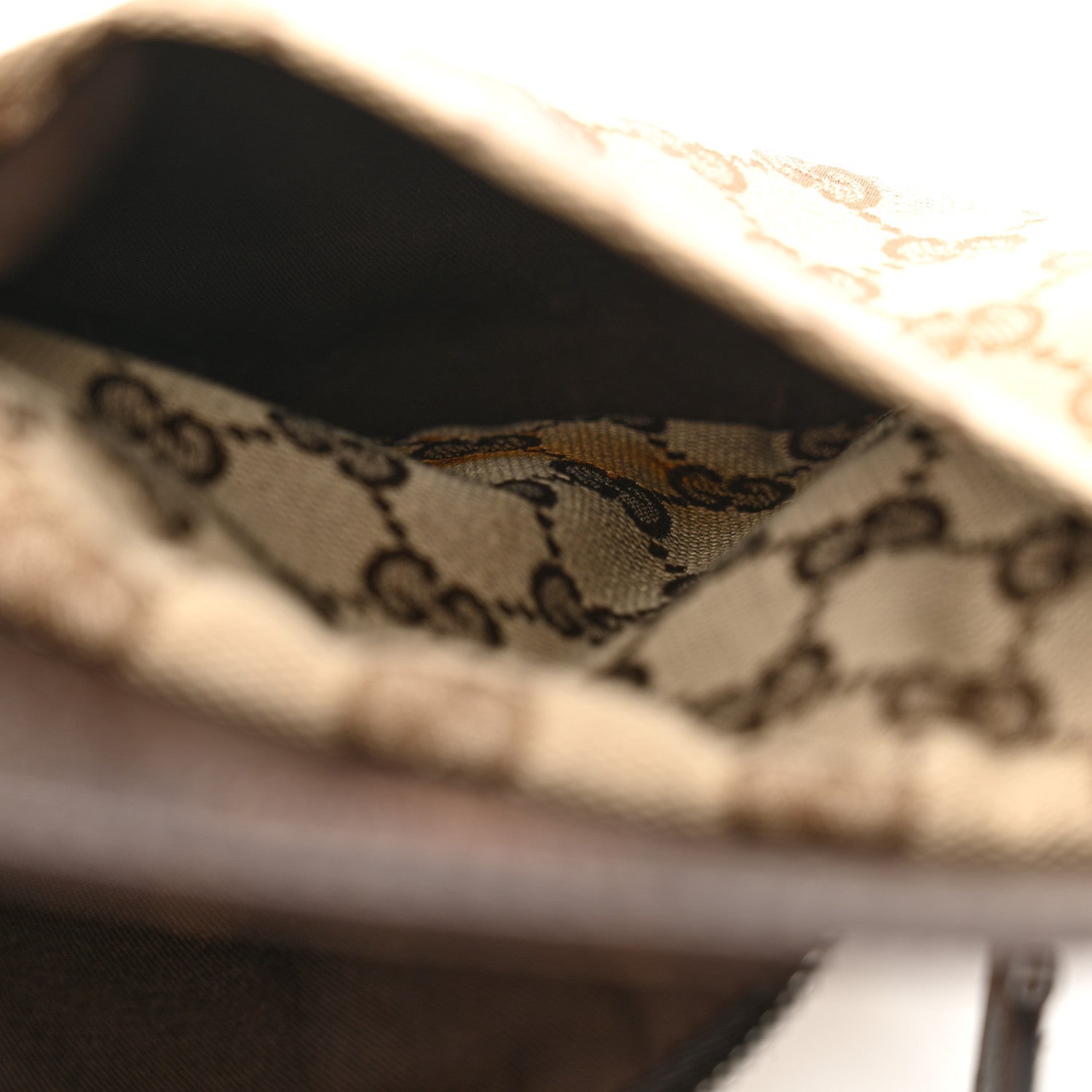 Gucci GG Monogram Double Pocket Belt Bag Dark Brown 5 of 7