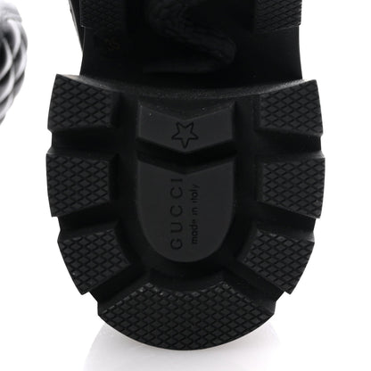 Gucci Apollo Calfskin GG Supreme Nappa Samoa Quilted Lace Up Ankle Boots 35 Black 7 of 7
