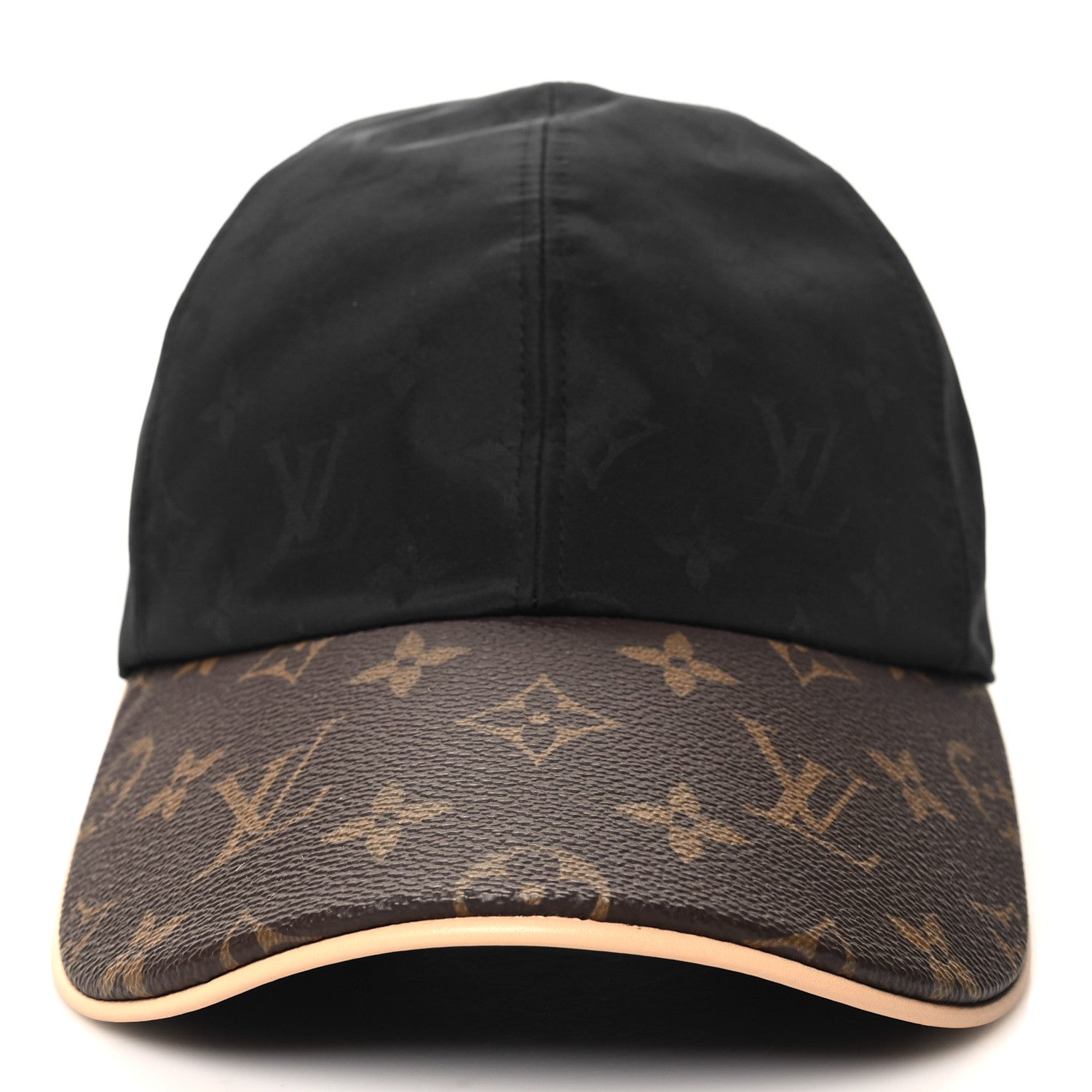 Louis Vuitton Polyester Silk Monogram LV Get Ready Cap M Black 3 of 9