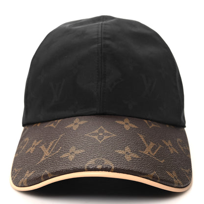 Louis Vuitton Polyester Silk Monogram LV Get Ready Cap M Black 3 of 9