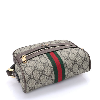 Gucci GG Supreme Monogram Web Mini Ophidia Shoulder Bag  Brown 3 of 7