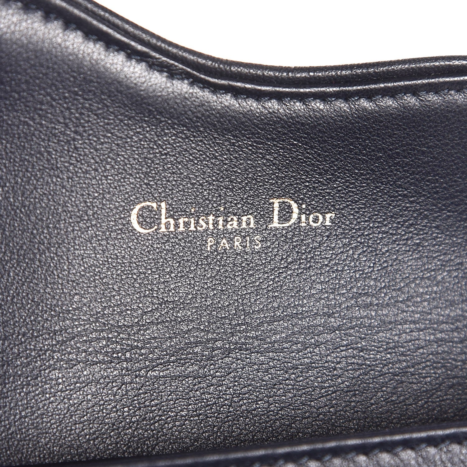 Christian Dior Oblique Saddle Card Holder Blue 6 of 8